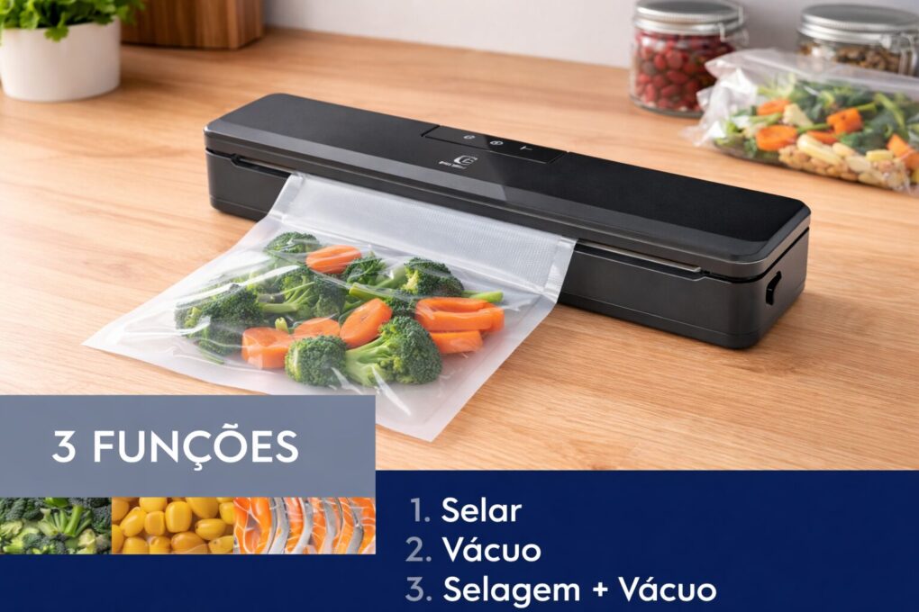 Seladora a vácuo Electrolux Portátil Cinza Silenciosa vale a pena