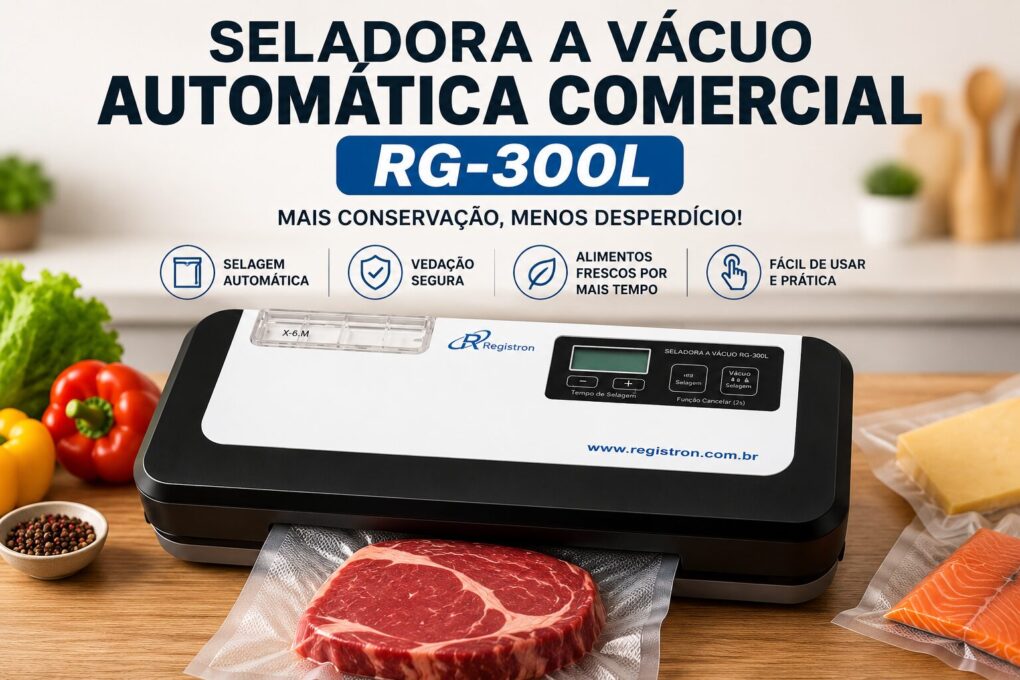 Seladora a Vácuo Automática Comercial RG-300L é boa