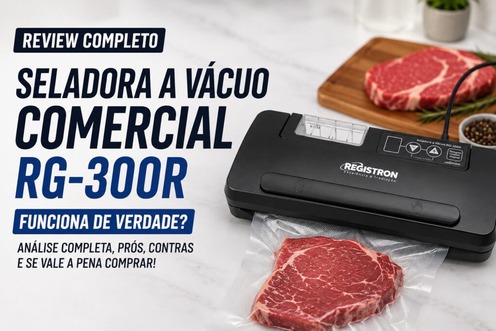 Seladora a Vácuo Comercial RG-300R funciona de verdade